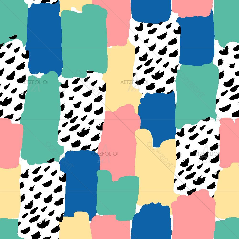 Colorful Abstract Shapes D2 — custom-size art design 5016090