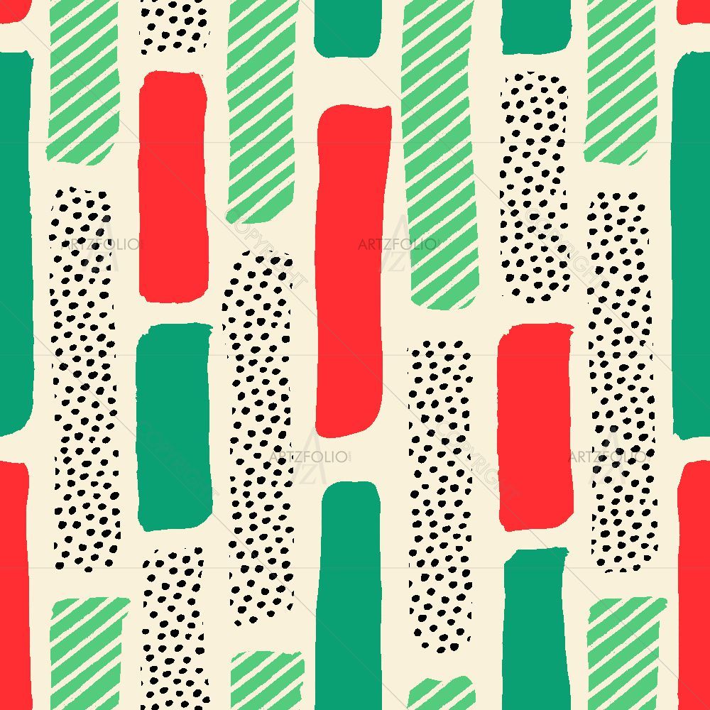 Brush Stroke Repeating Art — custom-size art design 5016091