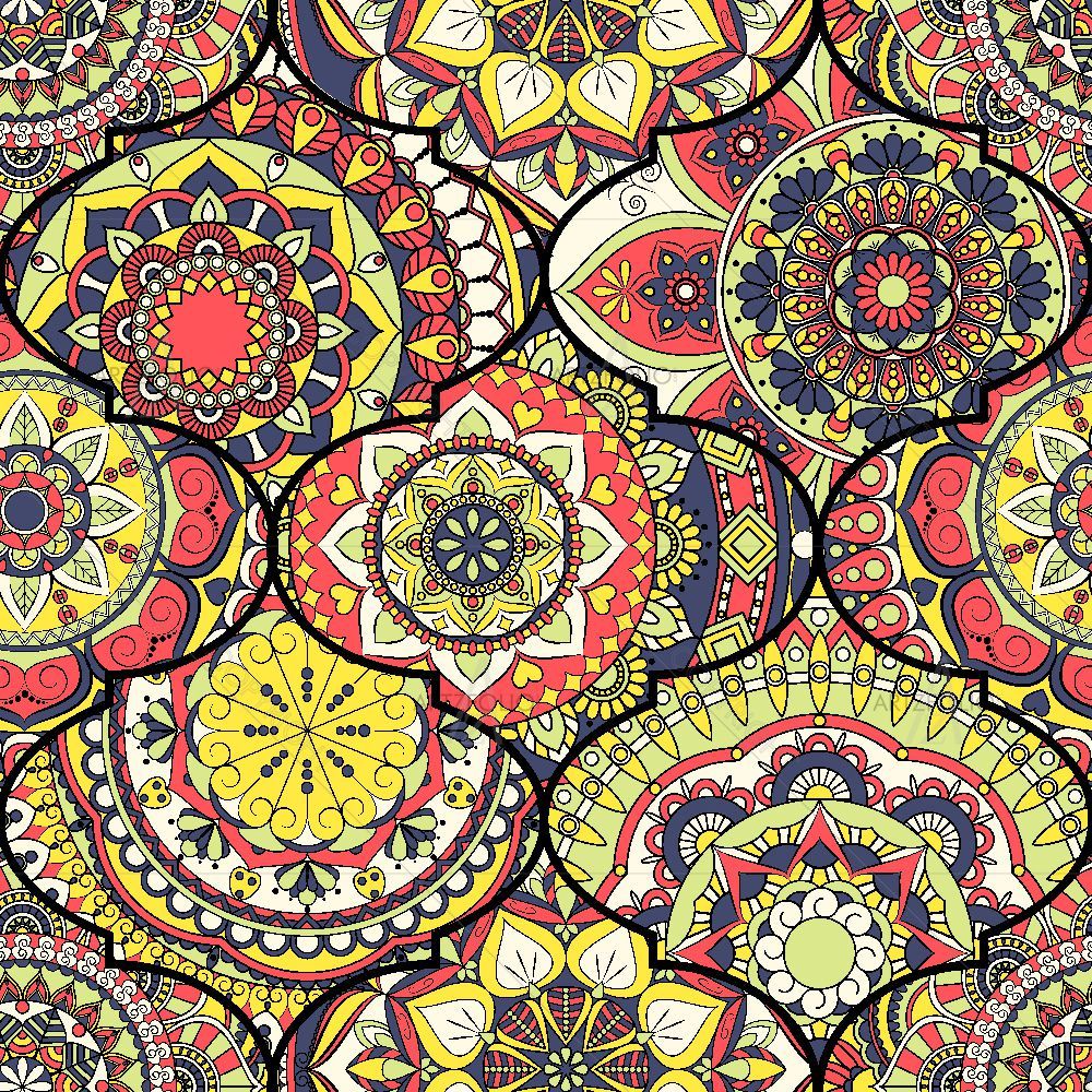 Colorful Boho Mandalas — custom-size art design 5016137