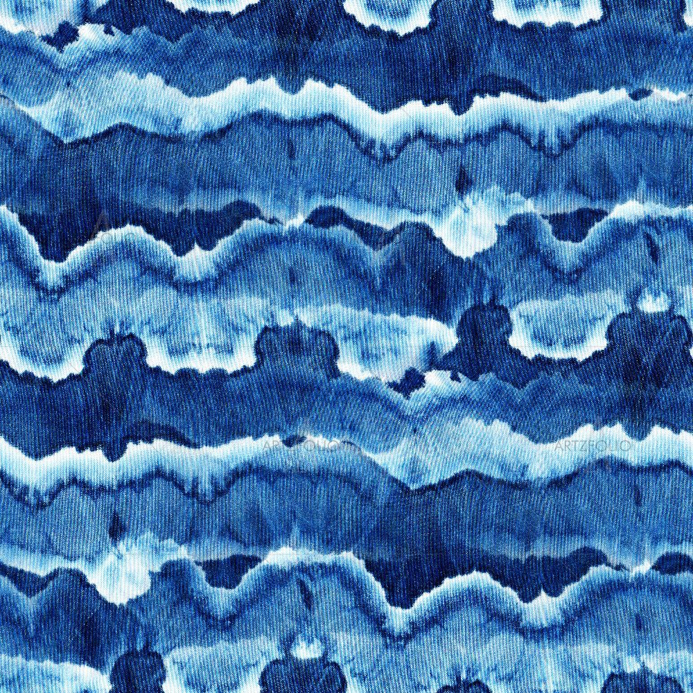 Shibori Indigo Batik D5 — custom-size art design 5016156
