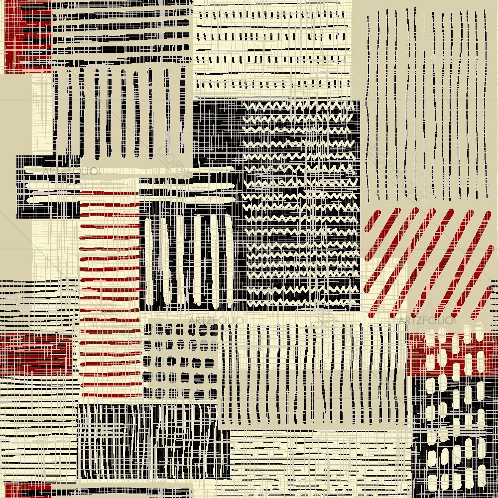 Abstract Geometric Stripes D6 — custom-size art design 5016195