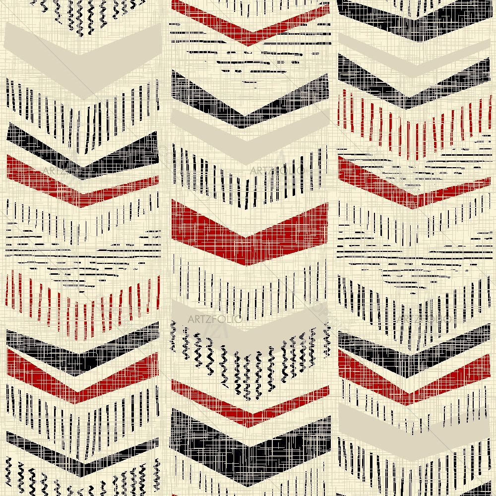 Abstract Chevron Pattern D2 — custom-size art design 5016196