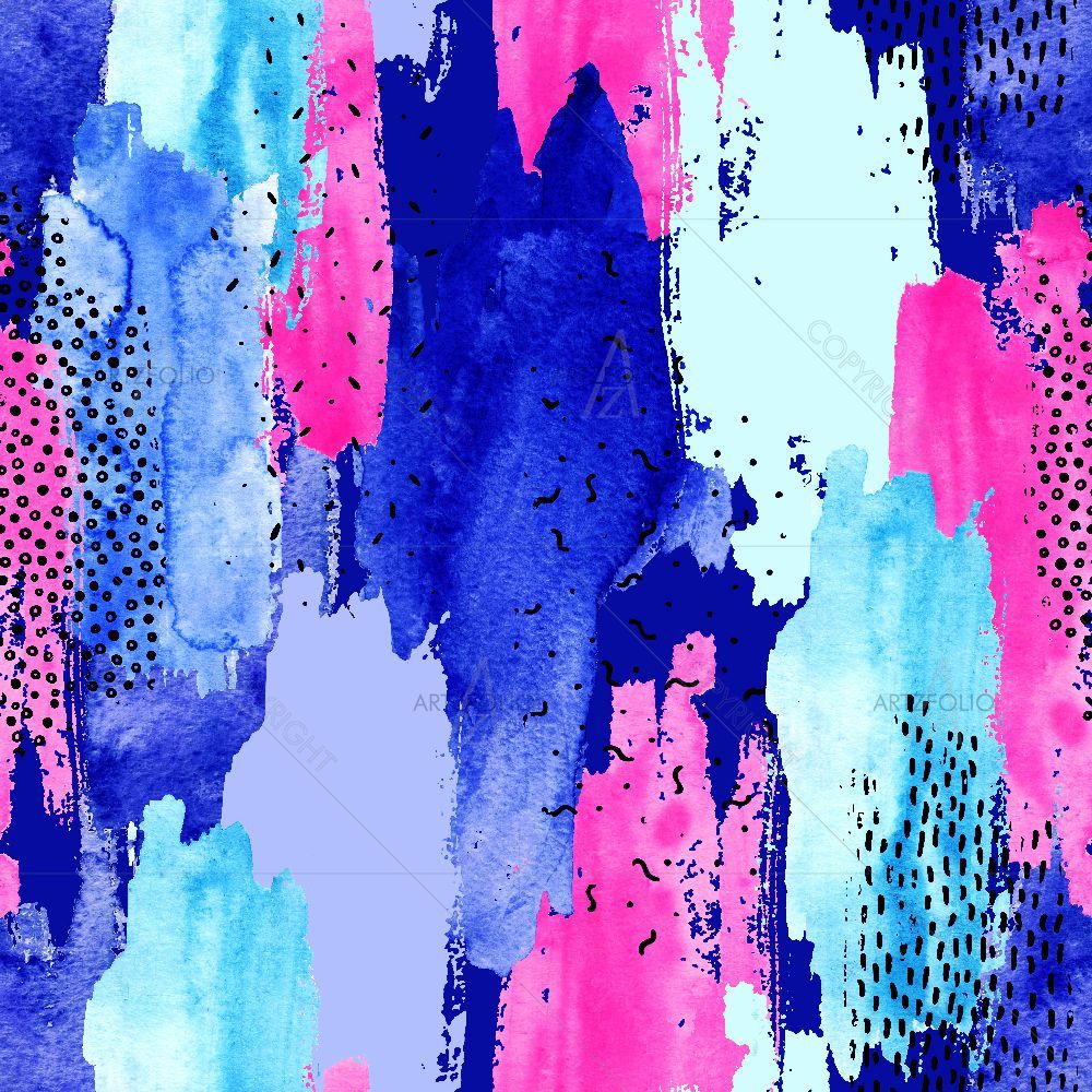Watercolor Edged Stains — Abstract custom art by ArtzFolio