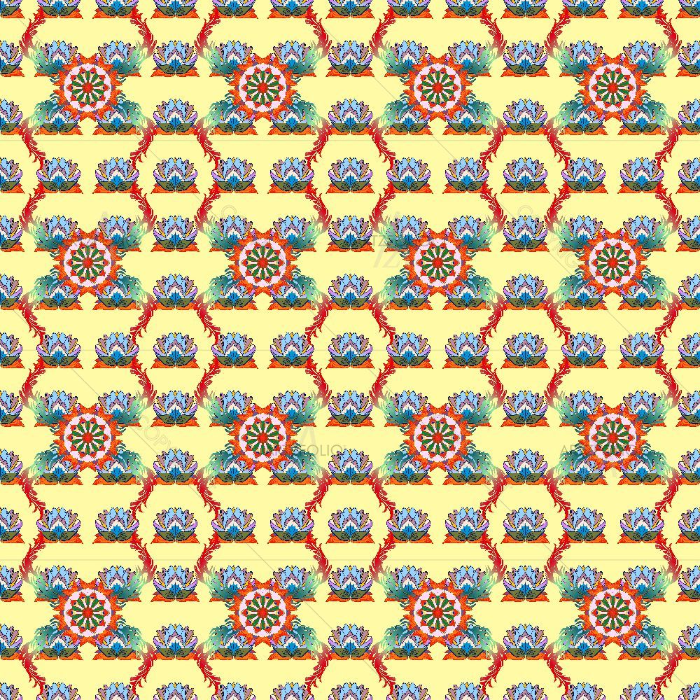 Abstract Flowers D4 — custom-size art design 5016213