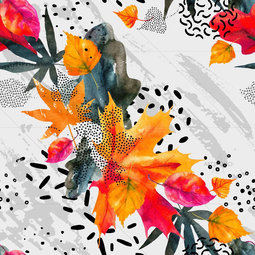 Abstract Autumn Fall Pattern D1 — custom-size art design 5016217
