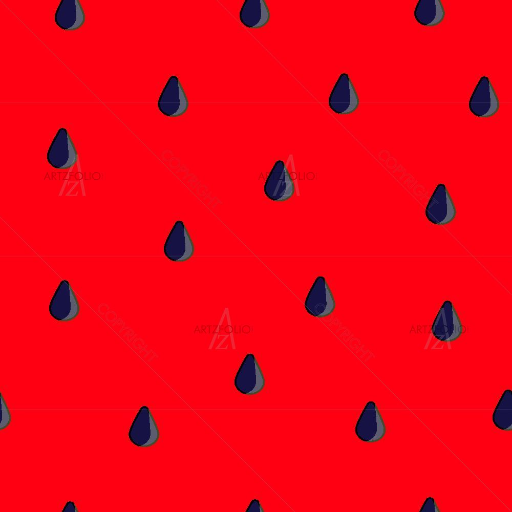 Watermelon Pattern D2 — Patterns custom art by ArtzFolio