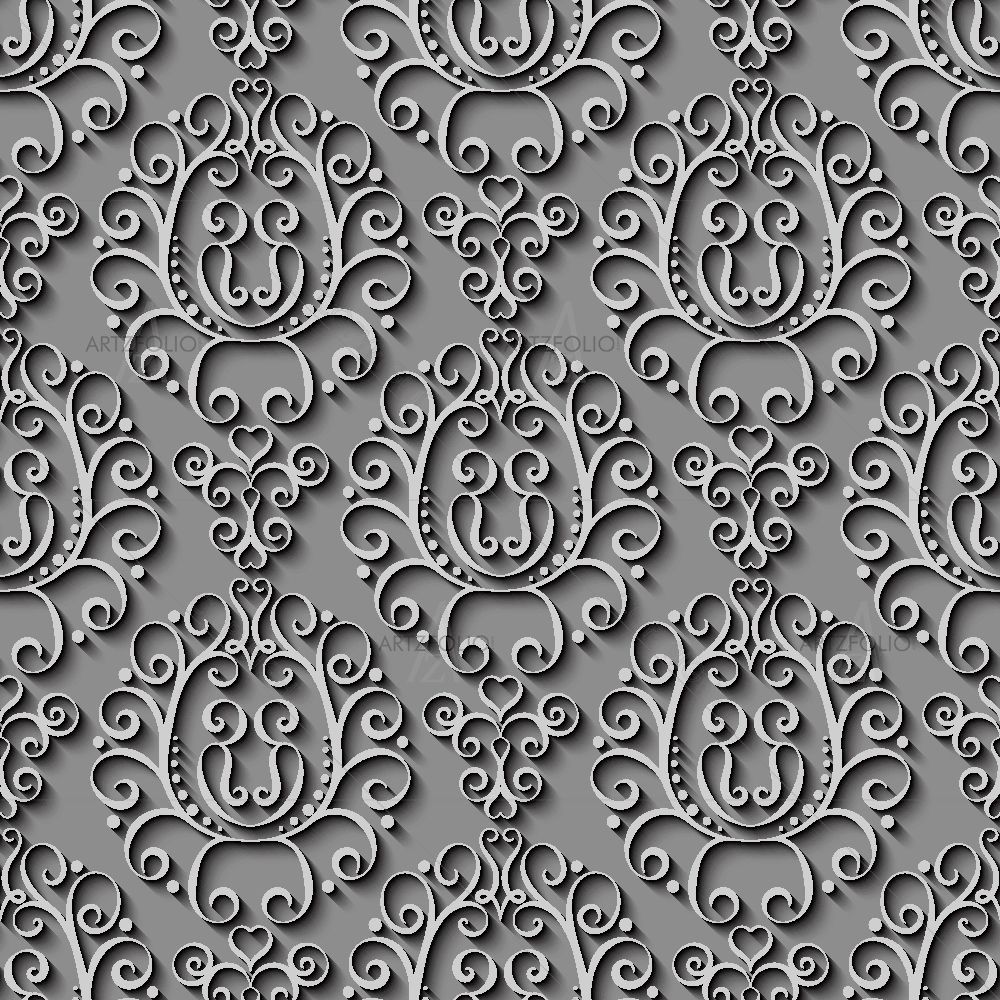 Abstract 3D Pattern D1 — Botanical custom art by ArtzFolio