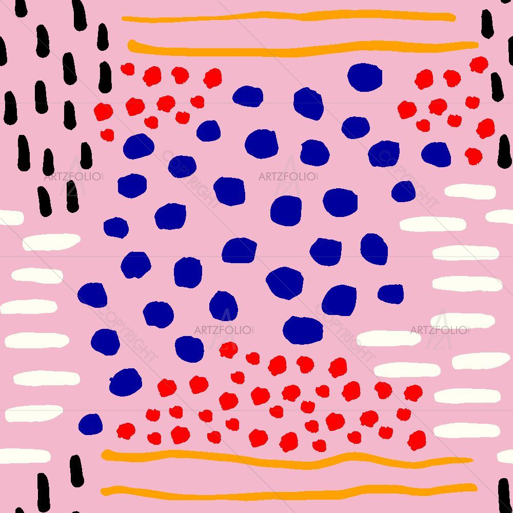 Hand-Drawn Abstract Strokes — custom-size art design 5016257