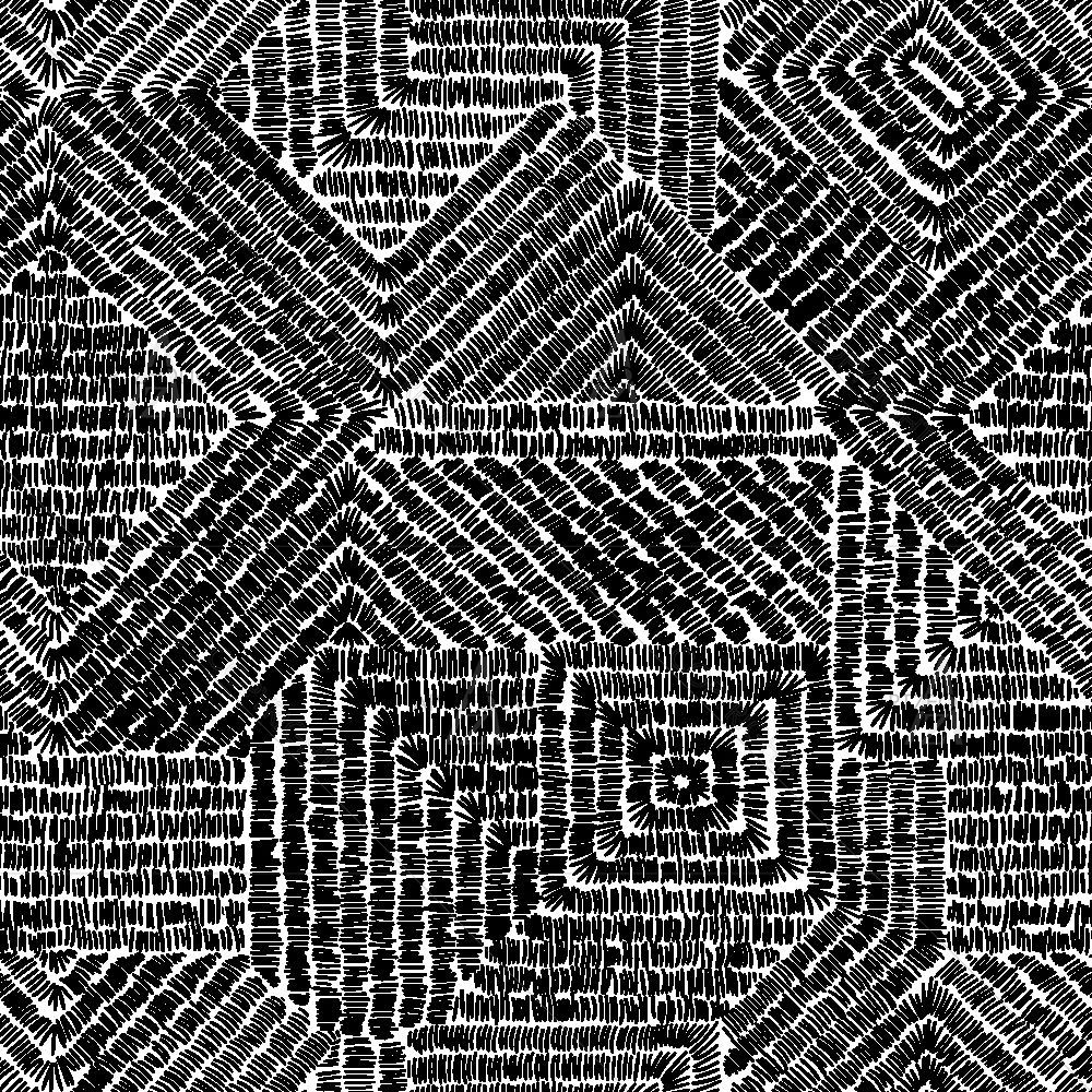 Black Geometric Patches D1 — Abstract custom art by ArtzFolio