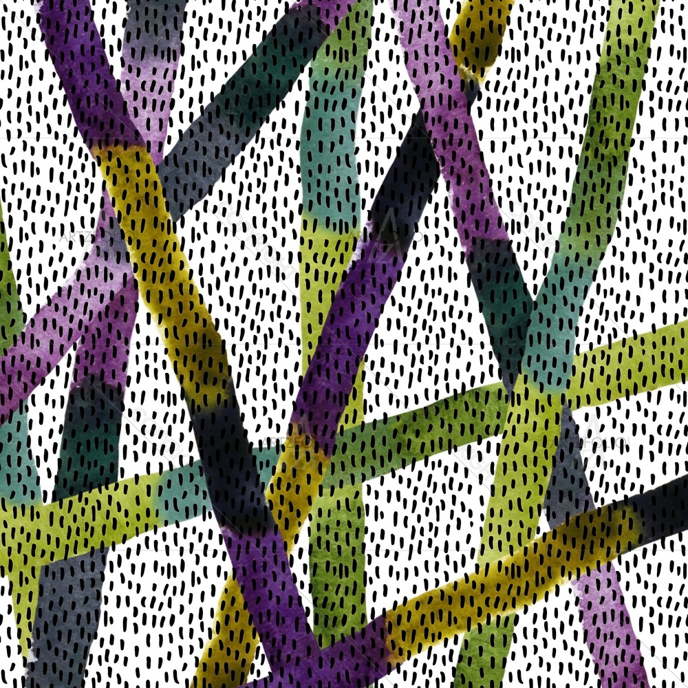 Abstract Colorful Stripes D2 — Abstract custom art by ArtzFolio