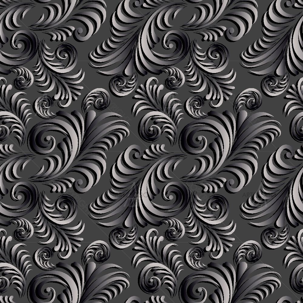 Volumetric Flowers D2 — custom-size art design 5016297