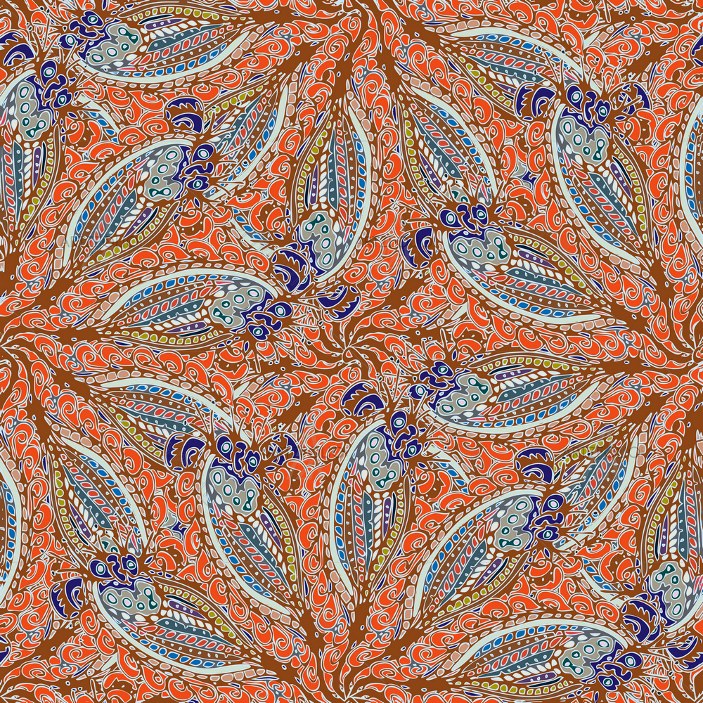 Hand-Drawn Doodle Waves — custom-size art design 5016325