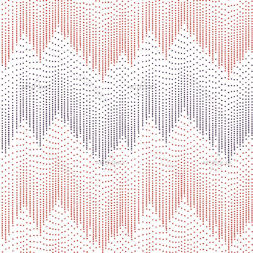 Dashed Chevron Mountain Peaks — custom-size art design 5016329