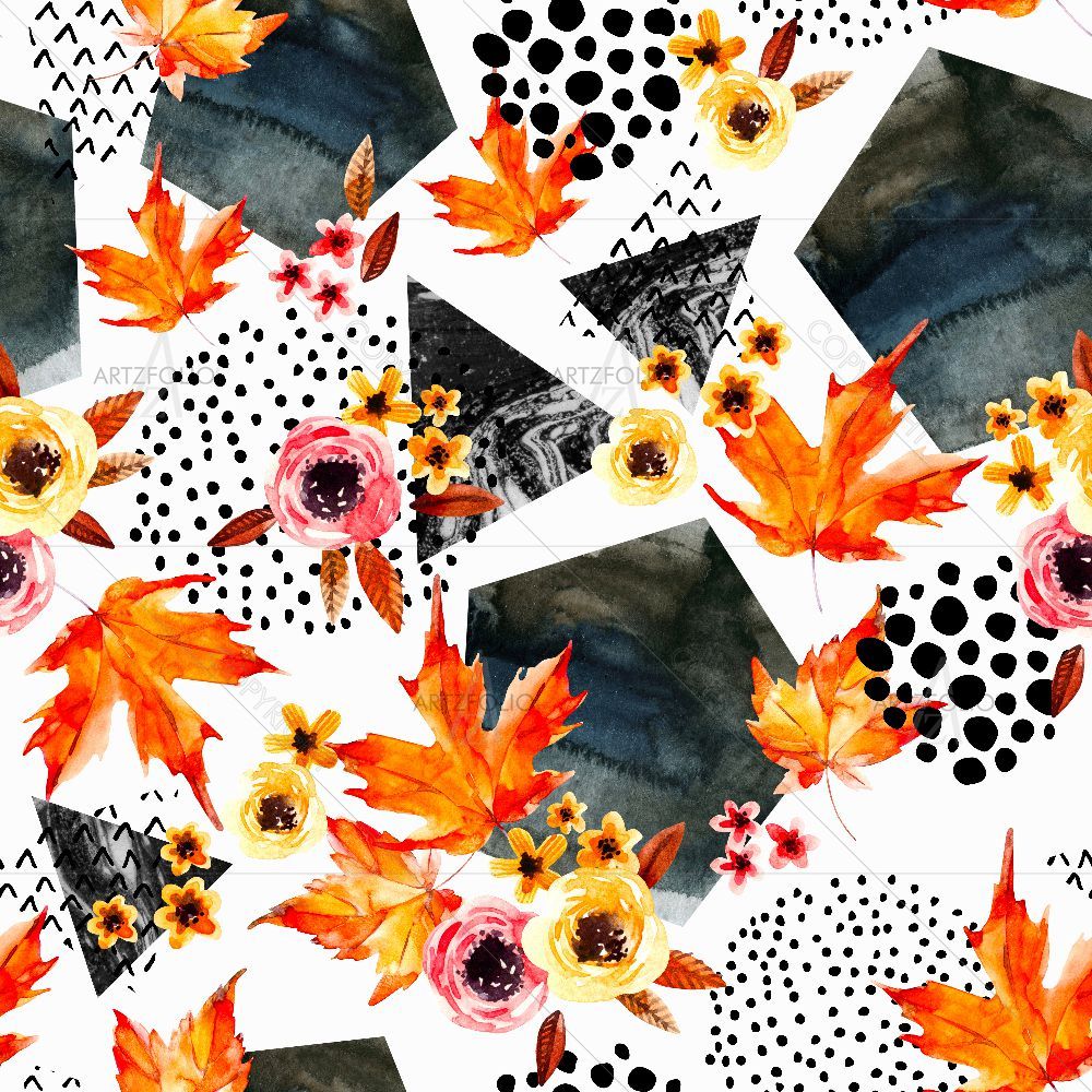 Watercolor Autumn D2 — custom-size art design 5016334