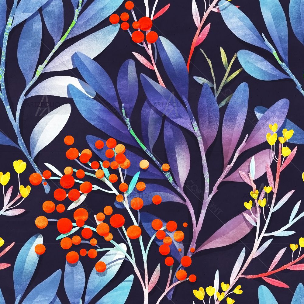 Botanical Floral D2 — Botanical custom art by ArtzFolio