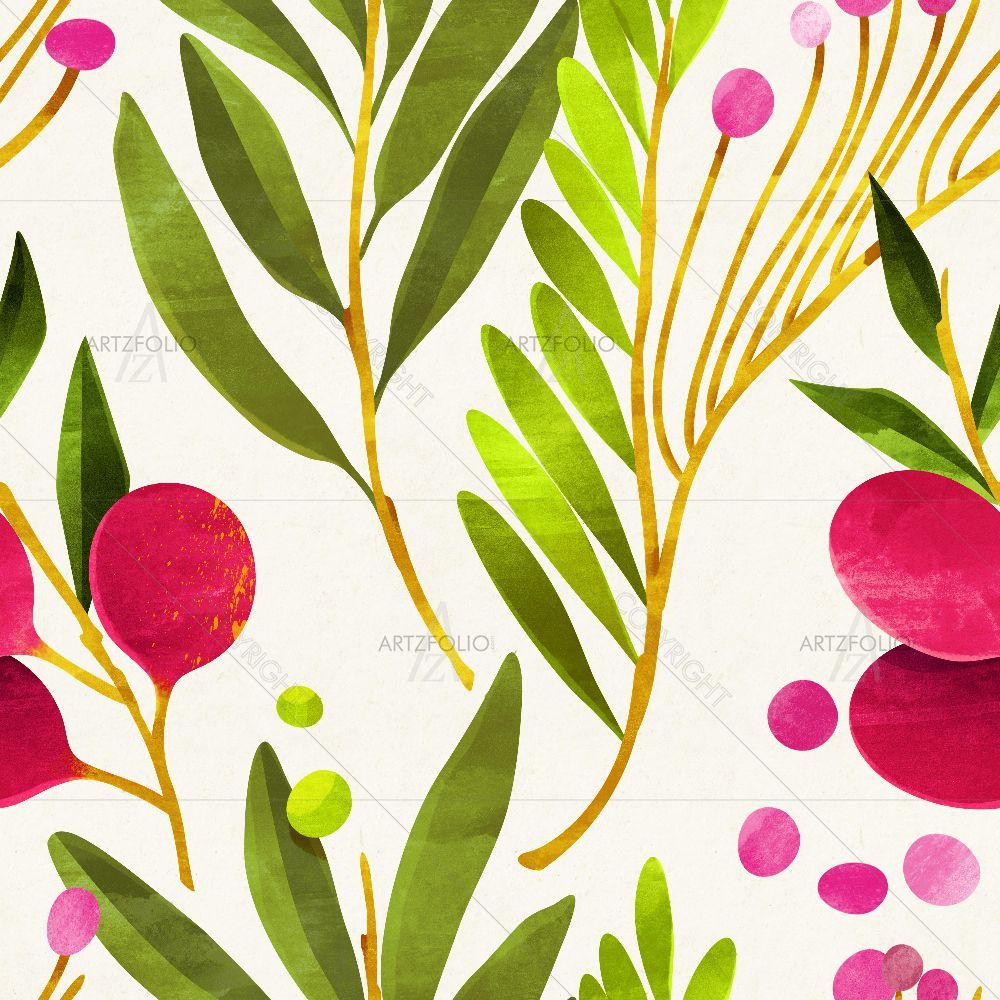 Botanical Floral D3 — Botanical custom art by ArtzFolio