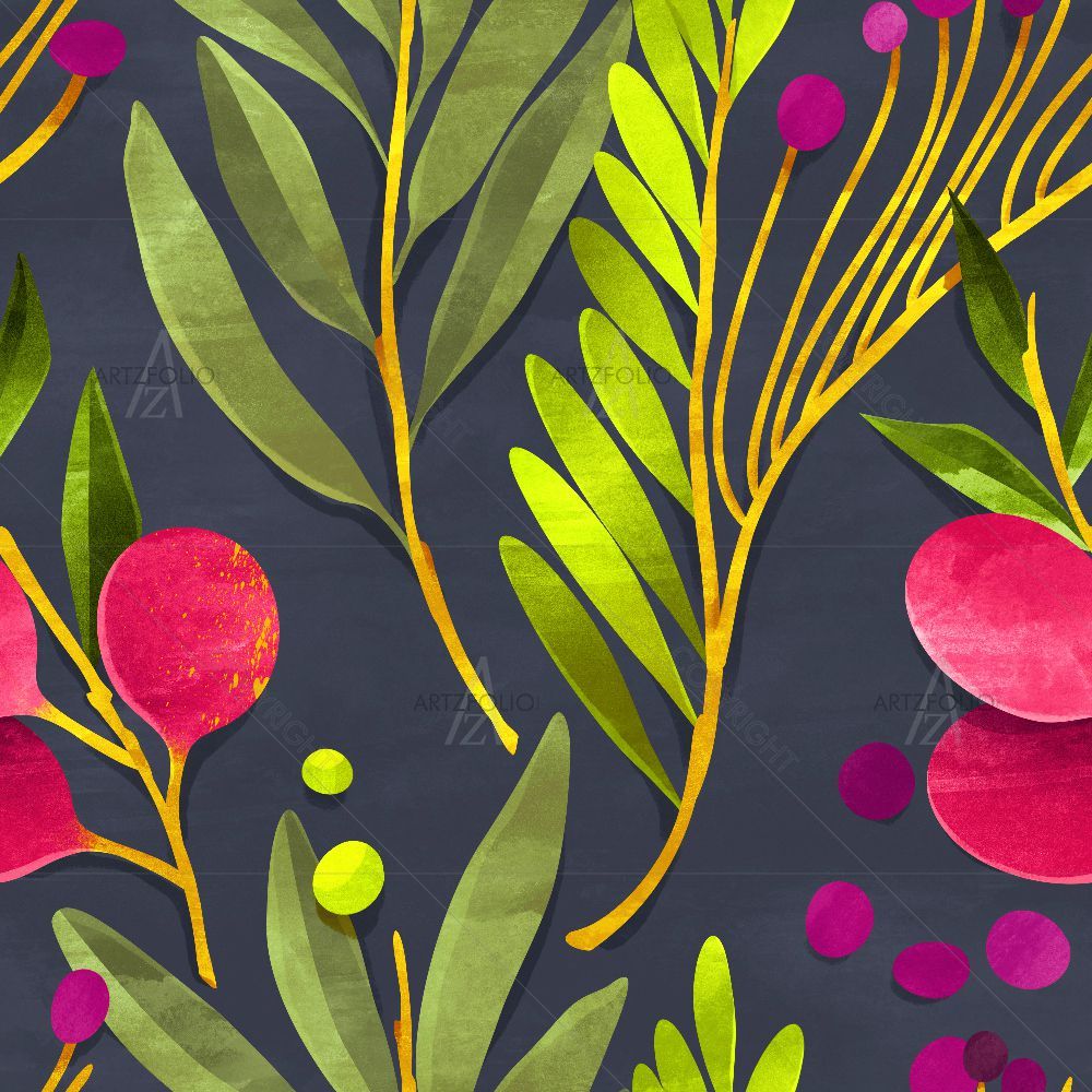 Botanical Floral D4 — custom-size art design 5016338