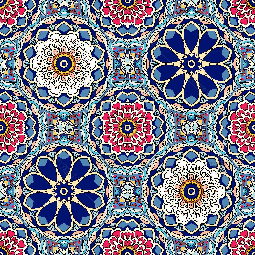 Lotus and Floral Mandala — Devotional custom art by ArtzFolio