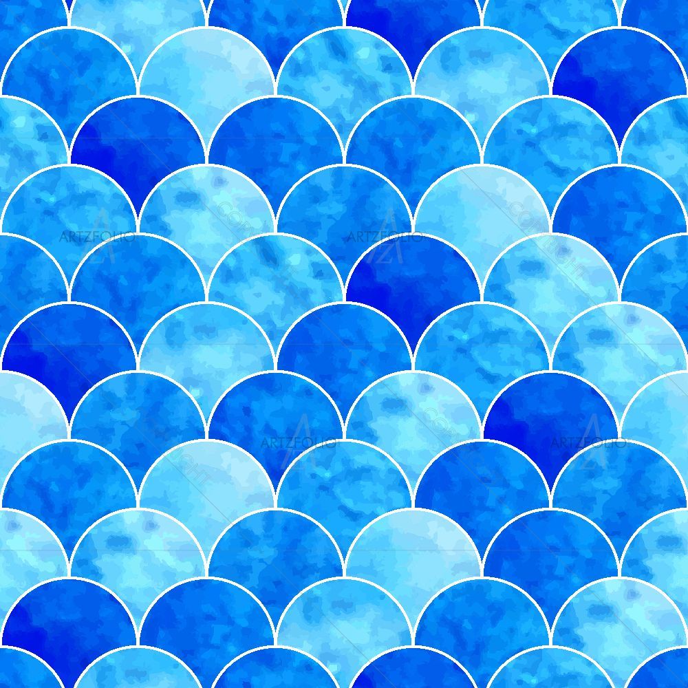 Watercolor Scales — custom-size art design 5016349