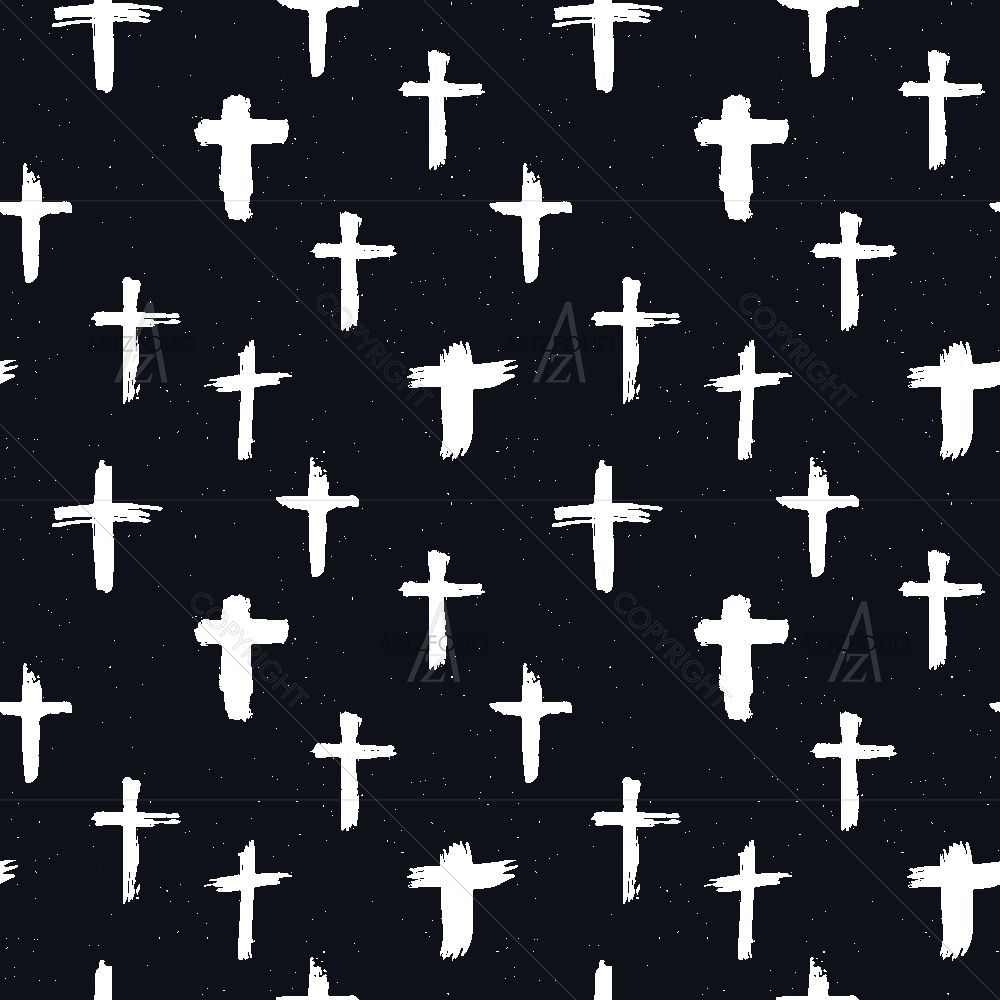Grunge Cross Symbols — Devotional custom art by ArtzFolio