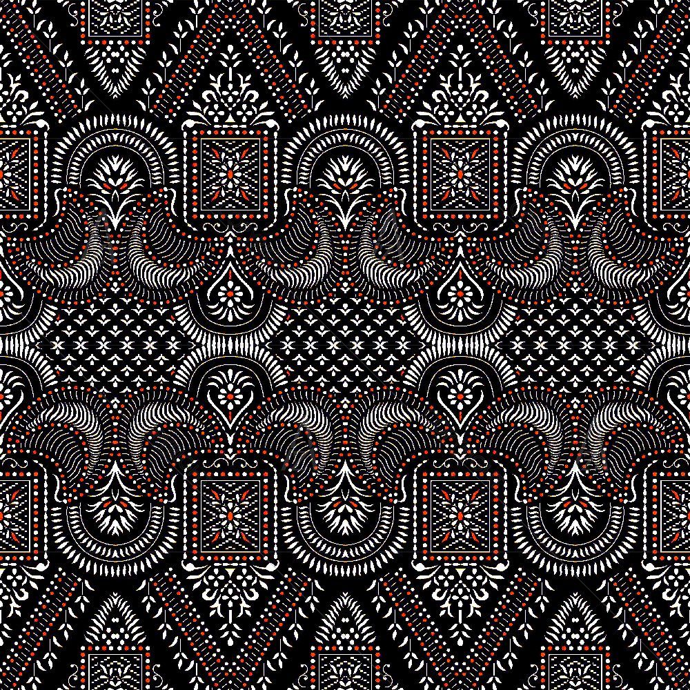 Traditional Indian Pattern — Botanical custom art by ArtzFolio