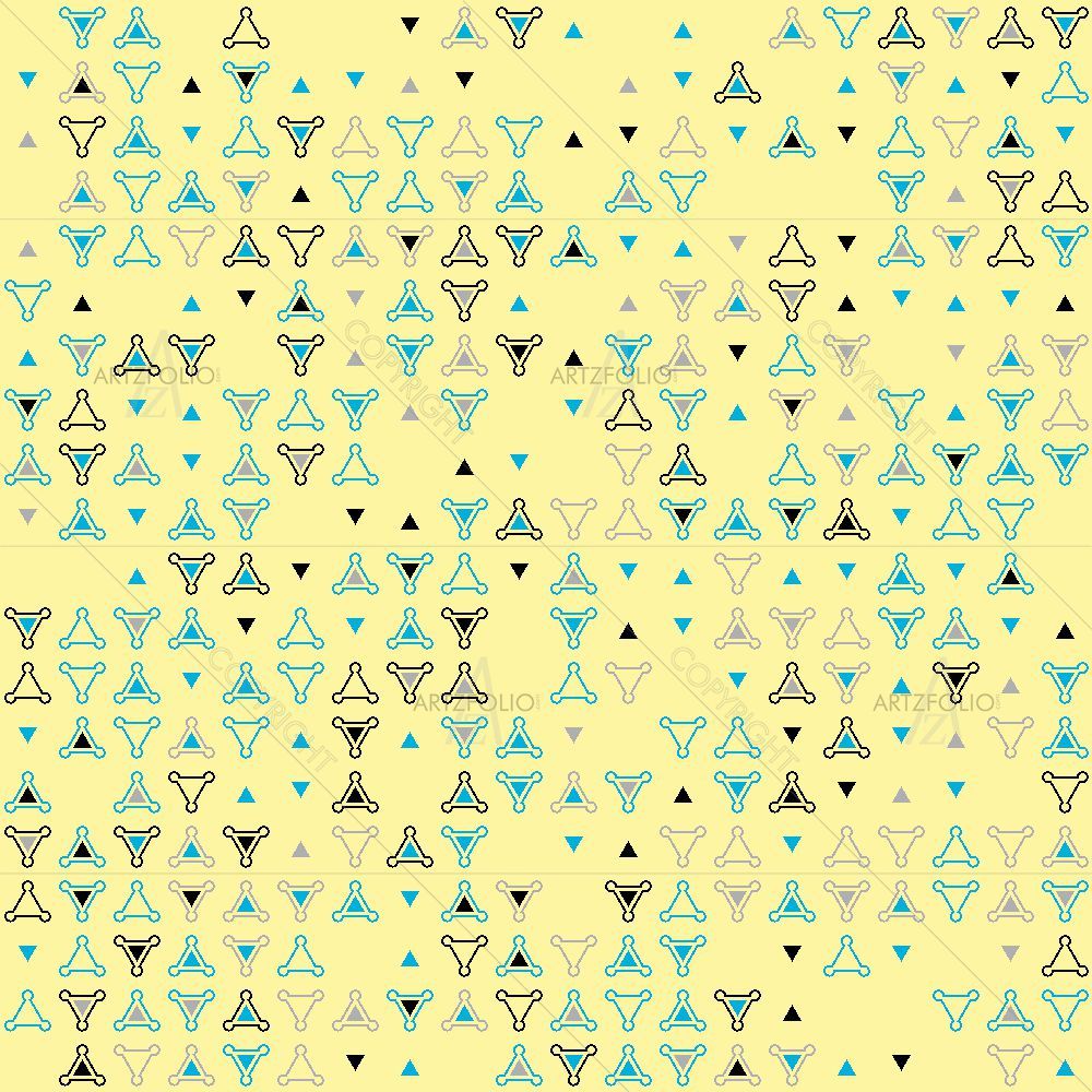 Abstract Geometric Pattern D21 — Botanical custom art by ArtzFolio