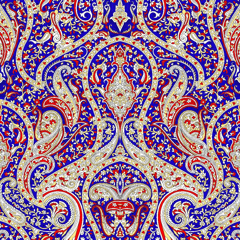 Floral Paisley Pattern D1 — Botanical custom art by ArtzFolio