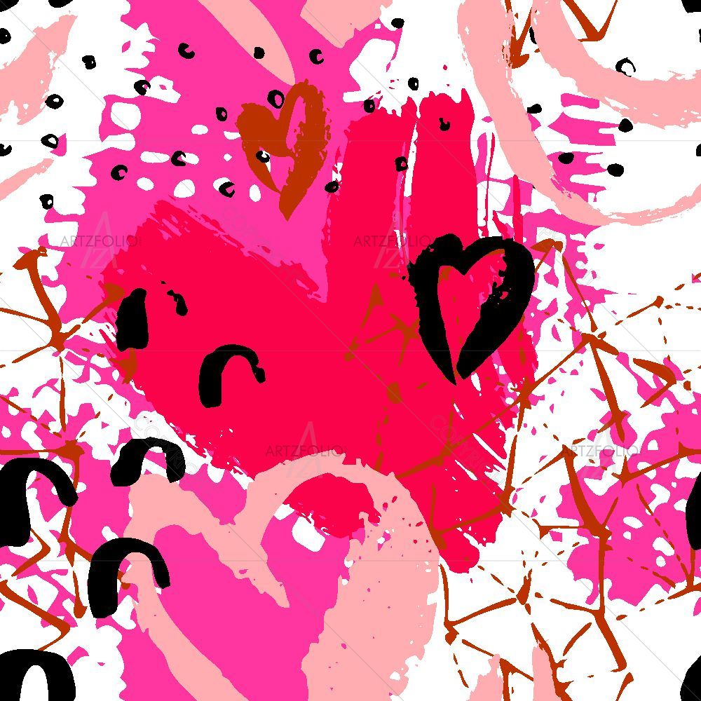 Valentine's Day D3 — Abstract custom art by ArtzFolio