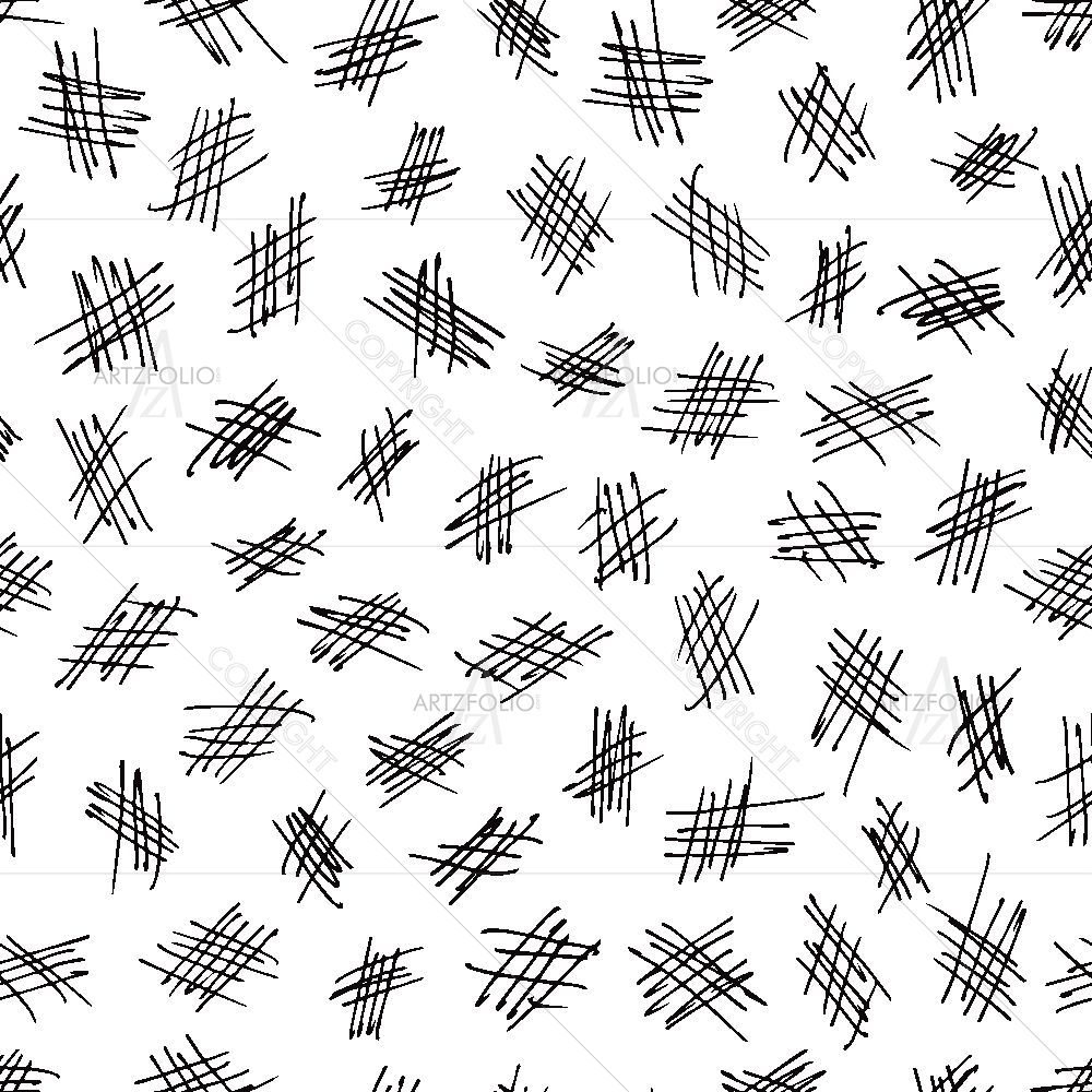 Hand Drawn Lattice — Grid Art custom art by ArtzFolio