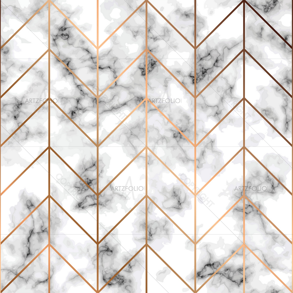 Golden Geometric Lines — custom-size art design 5016429