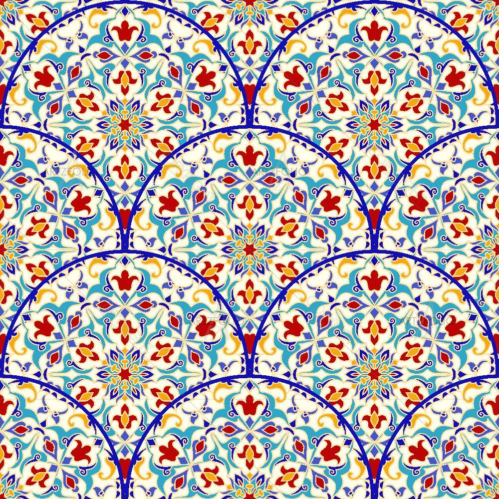 Colorful Turkish Patchwork Style — Botanical custom art by ArtzFolio