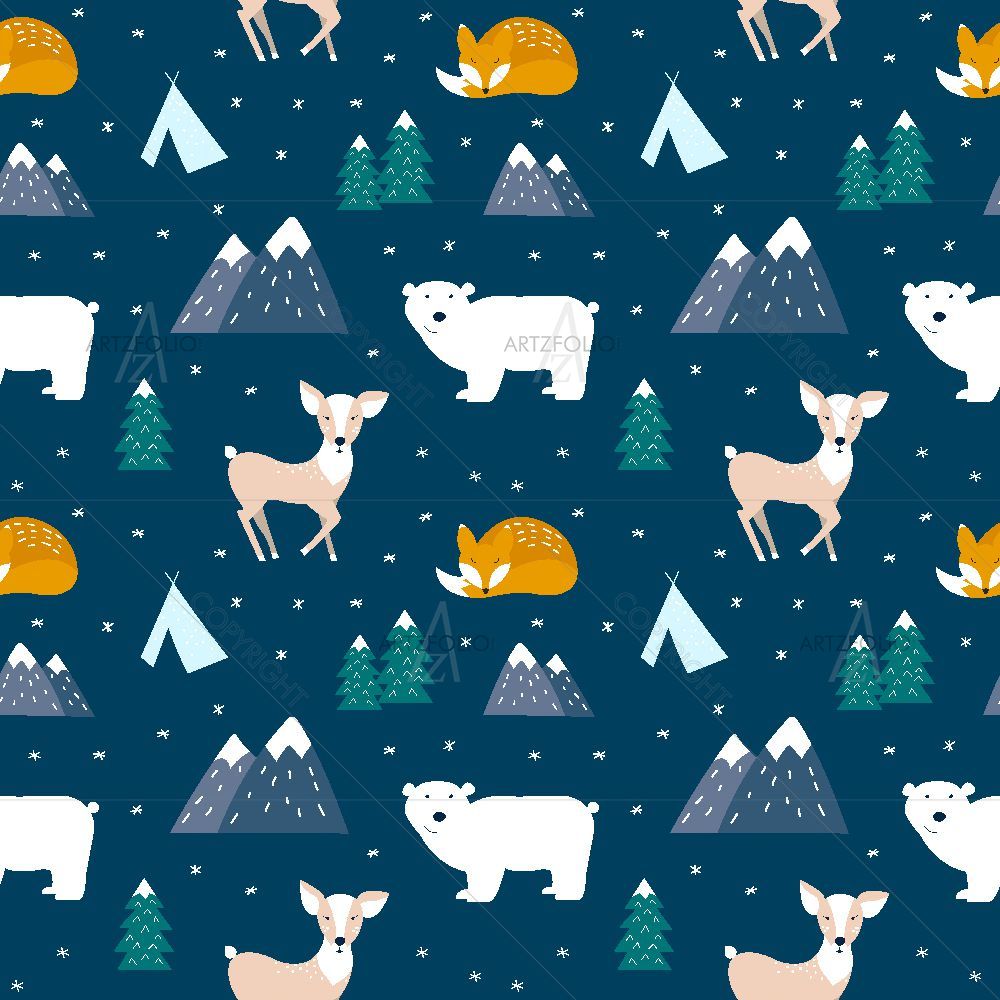 Scandinavian Animals — Devotional custom art by ArtzFolio