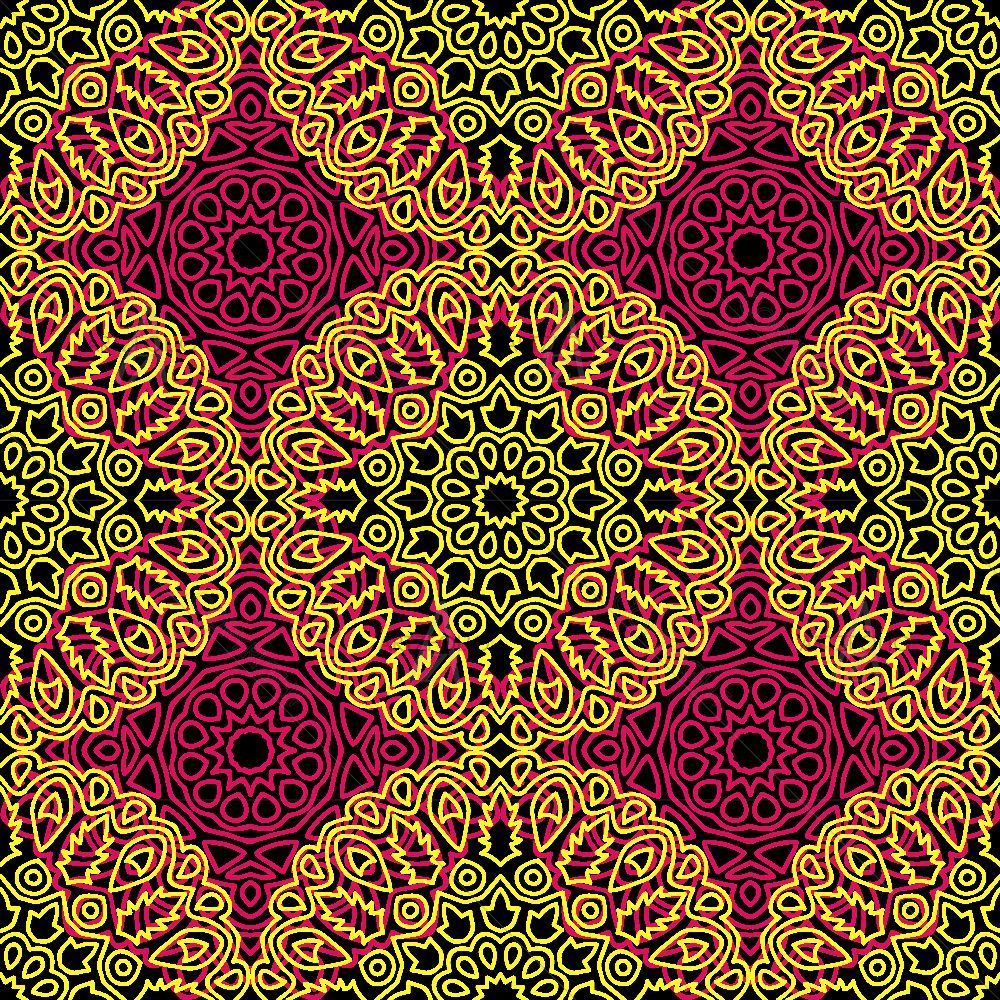 Damask Ethnic Mandala D1 — custom-size art design 5016447