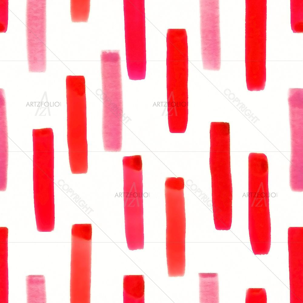 Watercolor Red Lines — custom-size art design 5016475