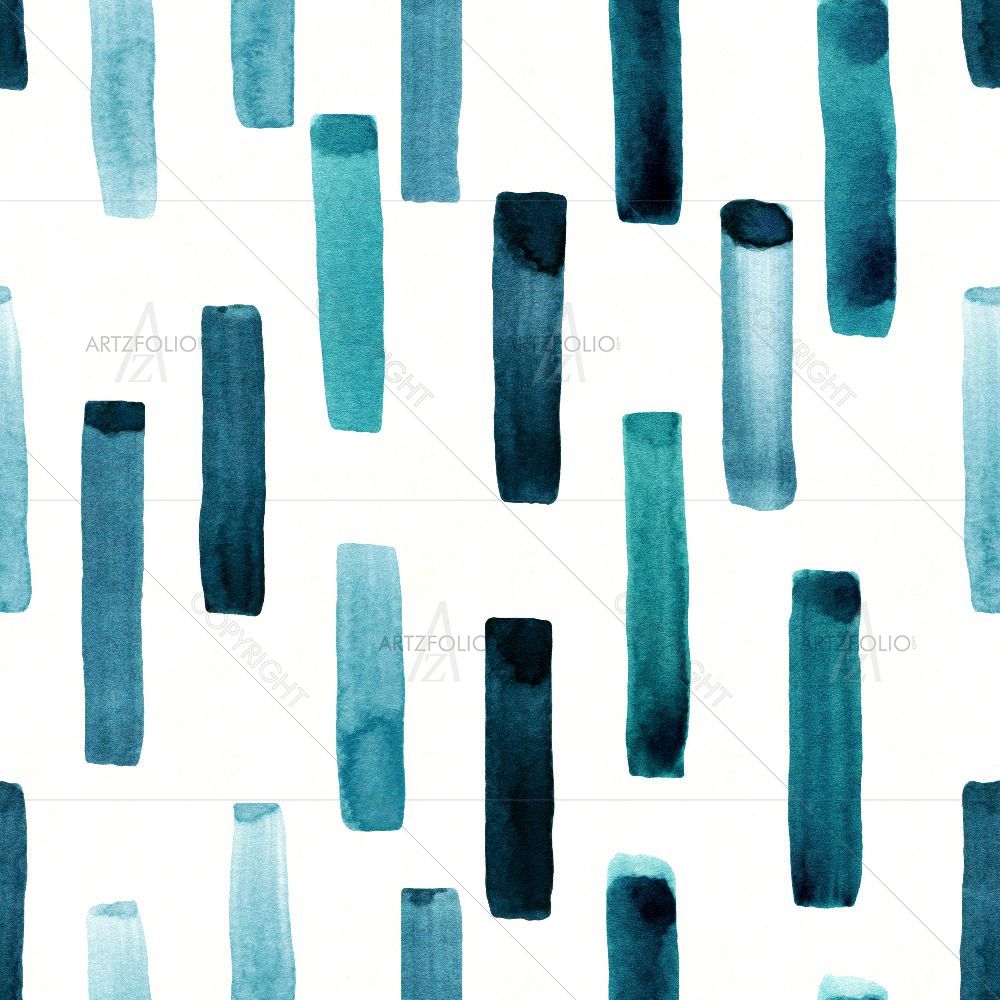 Abstract Watercolor Lines D2 — custom-size art design 5016478