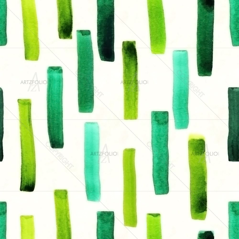 Green Watercolor Lines — Abstract custom art by ArtzFolio