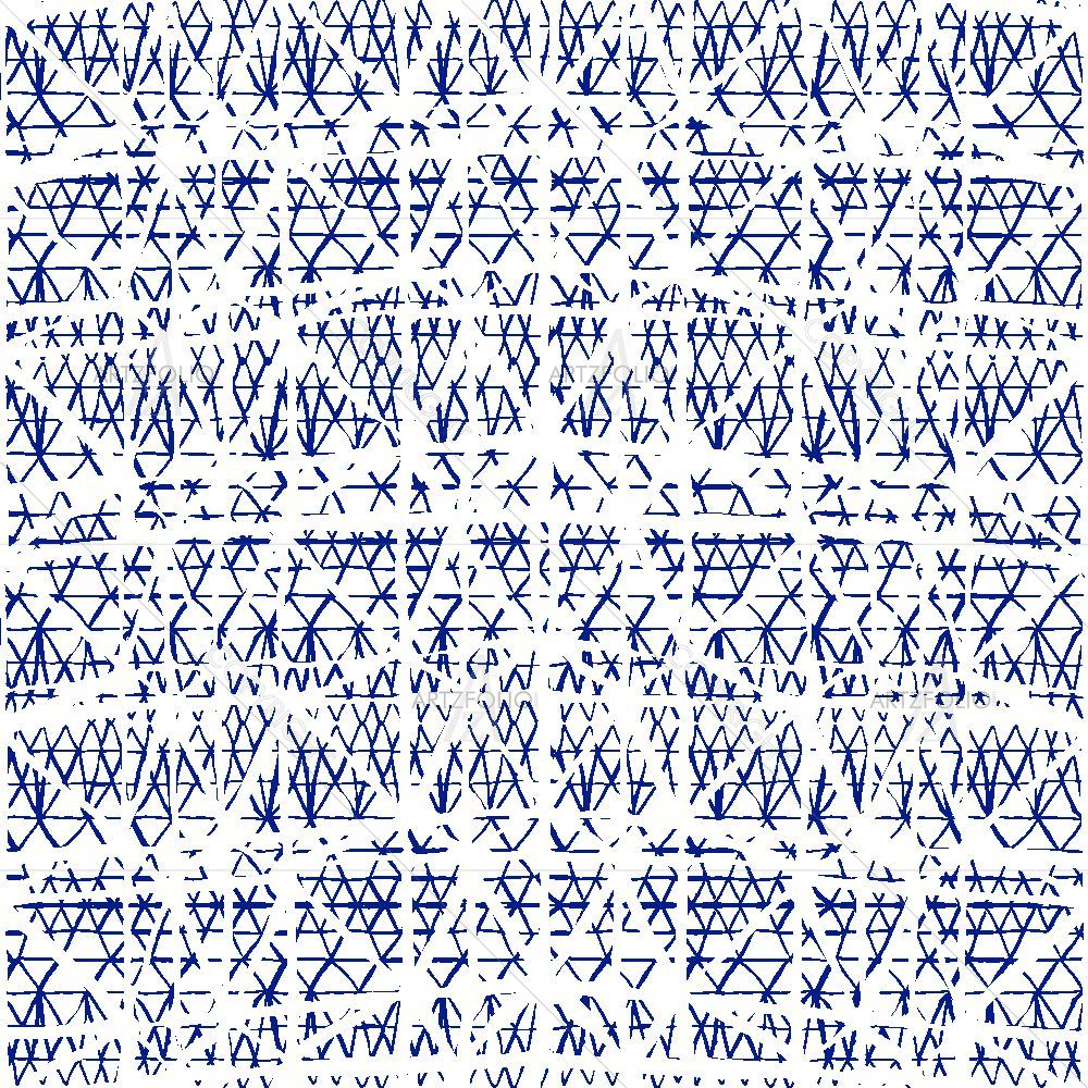 Japanese Shibori Ikat D1 — Abstract custom art by ArtzFolio