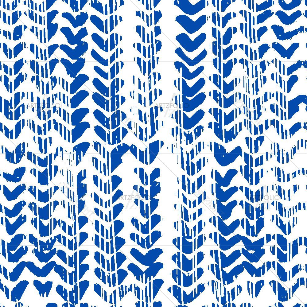 Abstract Indigo Tie Dye Batik D1 — Abstract custom art by ArtzFolio