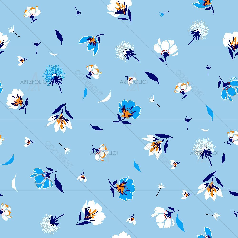 Hand-Drawn Botanical Flowers — Botanical custom art by ArtzFolio