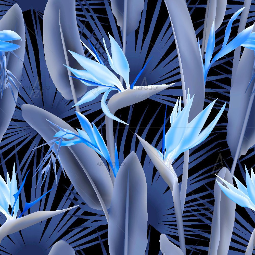 Palm Leaves Pattern — custom-size art design 5016526