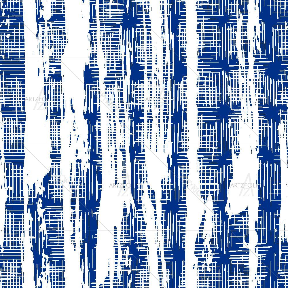 Abstract Indigo Tie Dye Batik D7 — Abstract custom art by ArtzFolio