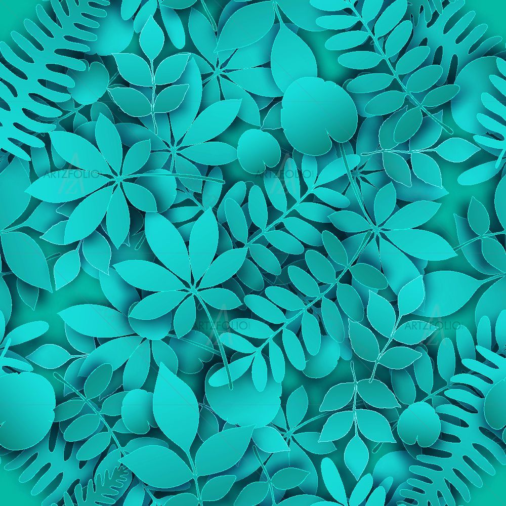 3D Tropical Jungle — Botanical custom art by ArtzFolio