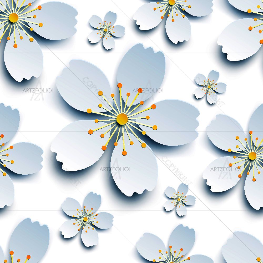 3D Sakura Floral — custom-size art design 5016570