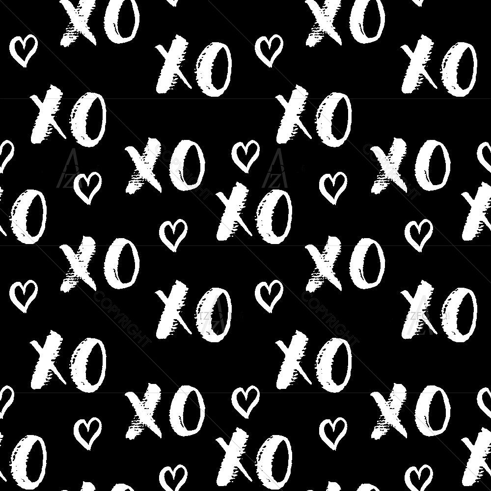 XOXO Grunge Calligraphy D1 — Calligraphy custom art by ArtzFolio