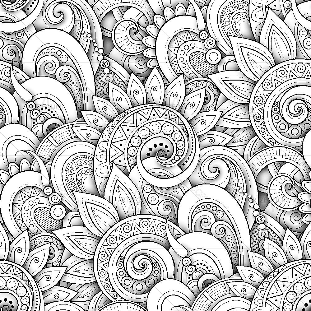 Floral Art Pattern D2 — custom-size art design 5016587