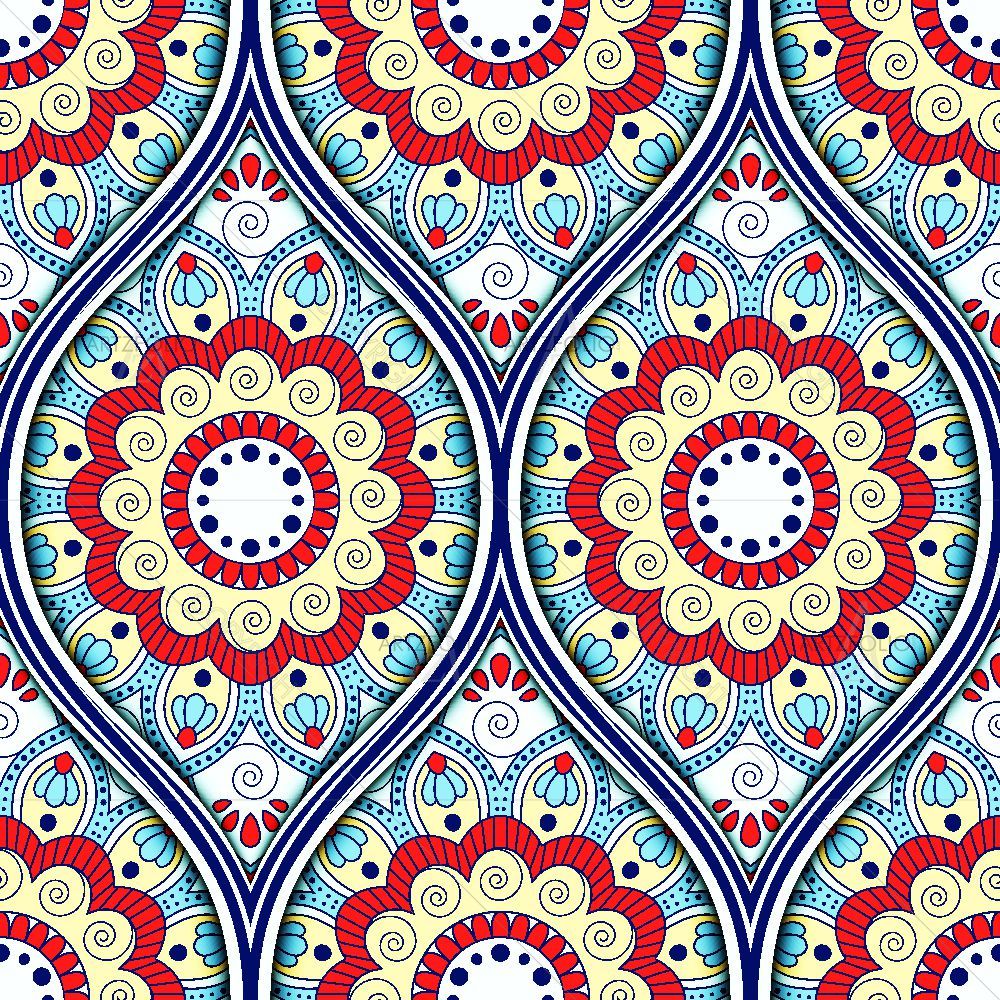 Ethnic Mandala Pattern D1 — custom-size art design 5016588