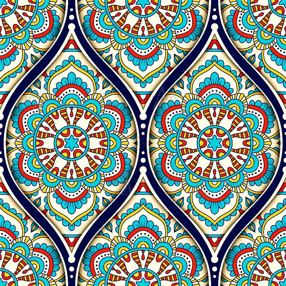 Ethnic Mandala Pattern D2 — Devotional custom art by ArtzFolio