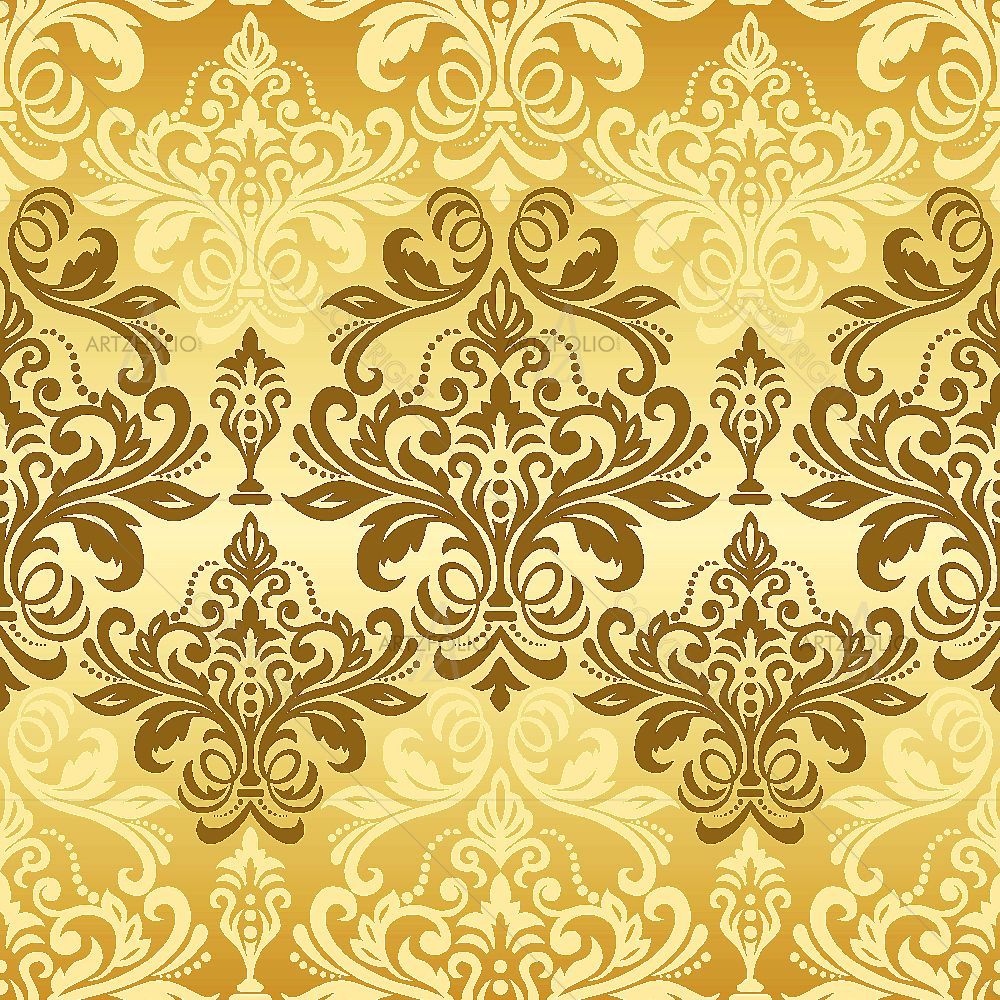 Damask Pattern D9 — custom-size art design 5016593