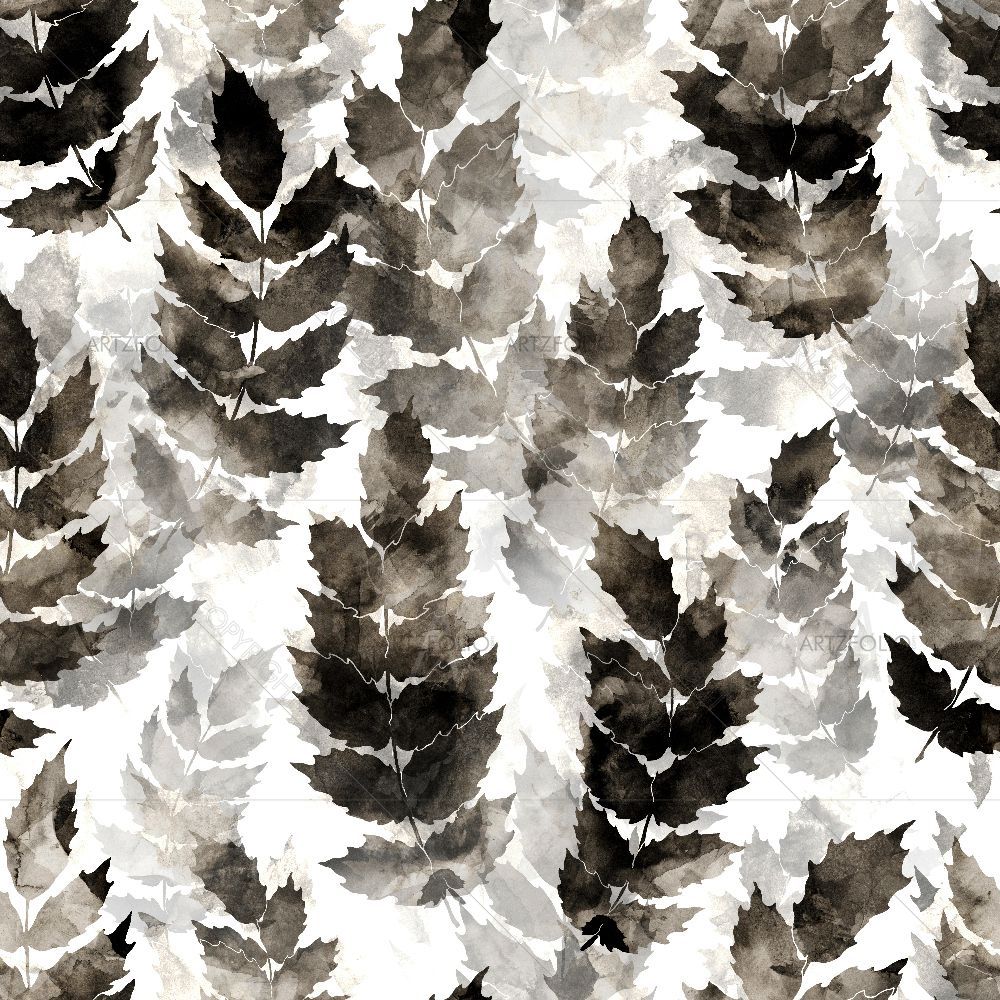 Abstract Botanical Leaves D2 — custom-size art design 5016600