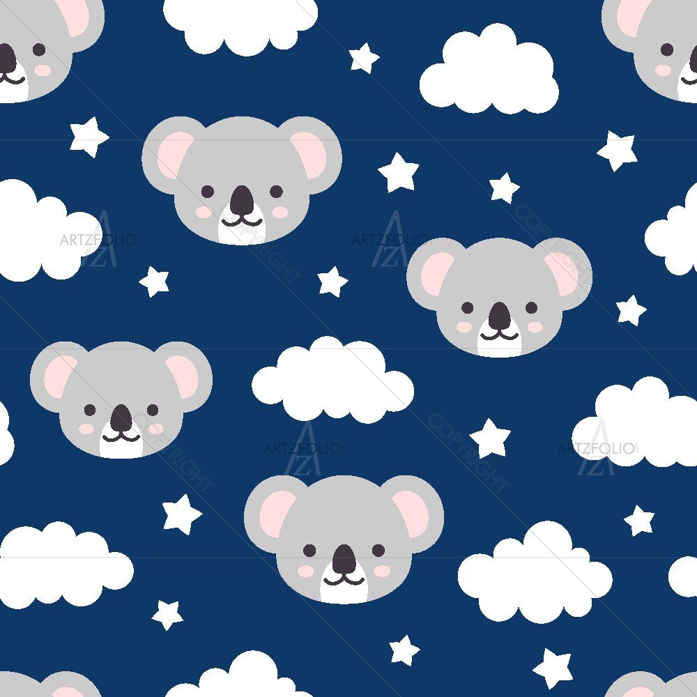 Baby Koala Faces — Animals custom art by ArtzFolio